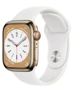 Apple Watch Series 8 41mm 4G viền nhôm dây cao su Esim | Chính hãng VN/A 11 vien nhom day cao su mau trang vang