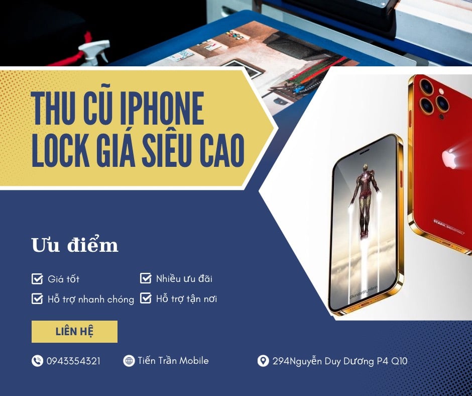 Thu mua Iphone Lock giá siêu ưu đãi chỉ có tại Tiến Trần Mobile