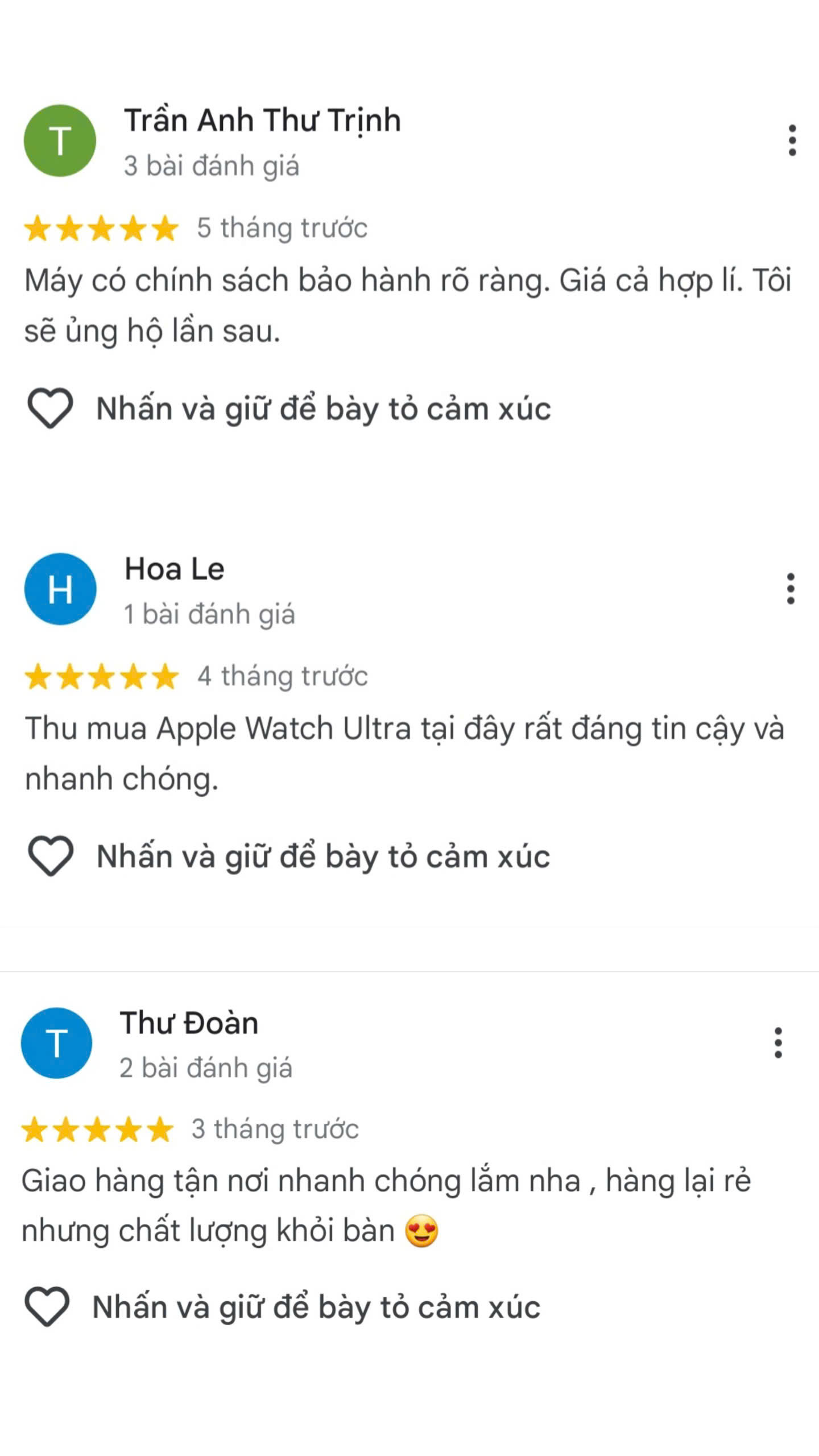 Thu mua apple watch cũ giá cao