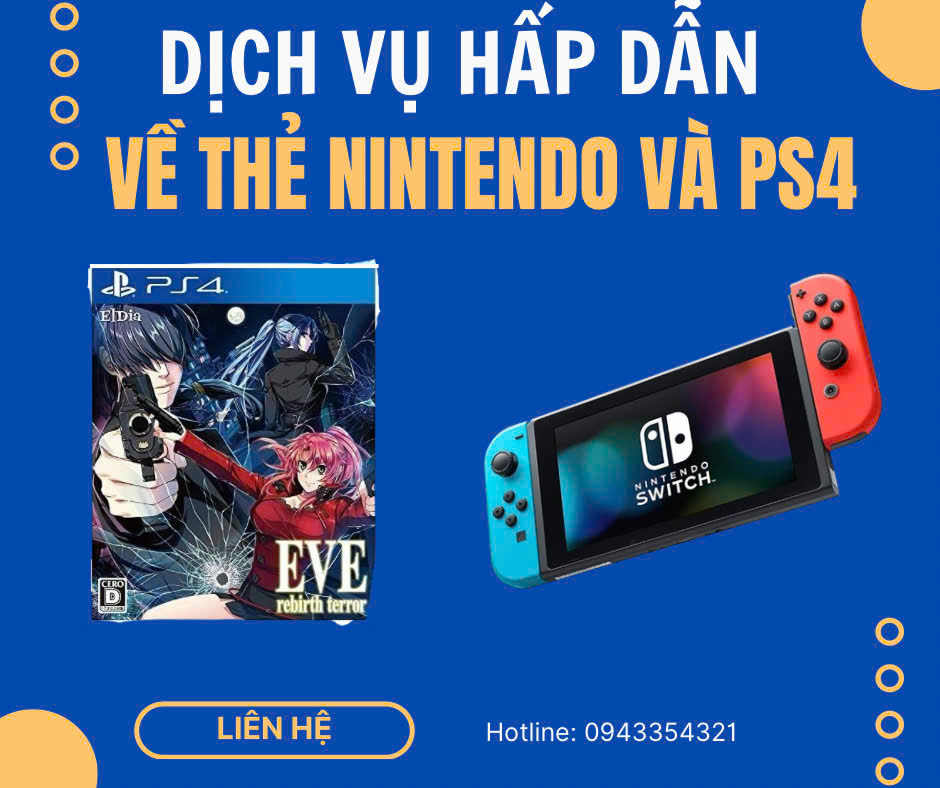 Thẻ Game Nitendo Switch Và Đĩa Game PS4 Giá Rẻ Tại TPHCM