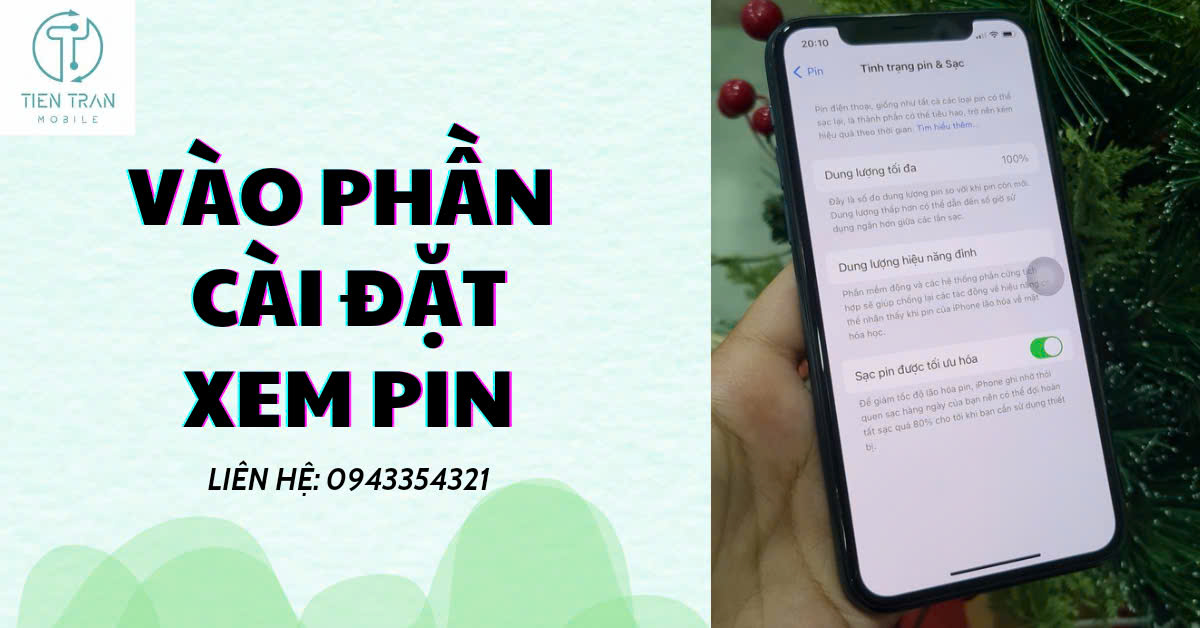 Kiểm tra pin trên iPhone