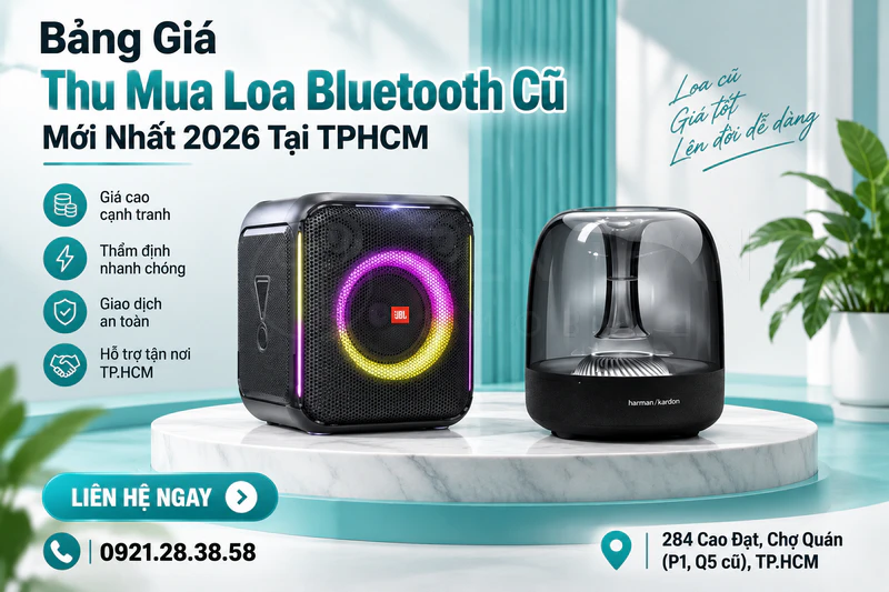 Thu Mua Loa Bluetooth Cũ Tại HCM Giá Tốt, Giao Dịch Nhanh