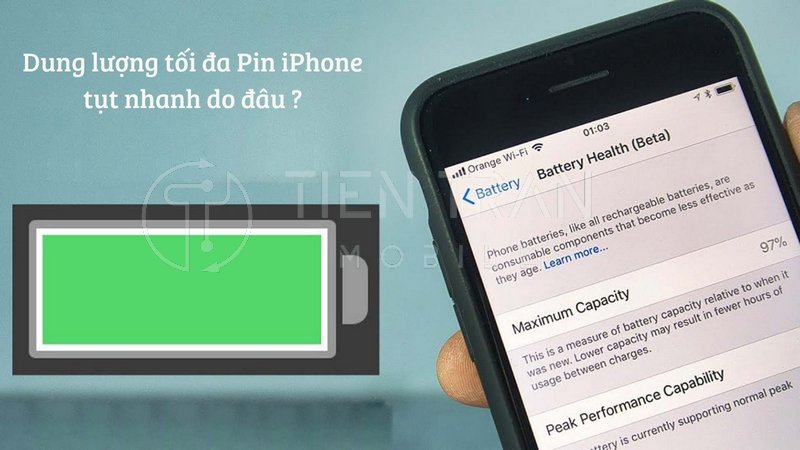 Dung Lượng Tối Đa Pin iPhone Tụt Nhanh? Lý Do & Cách Xử Lý