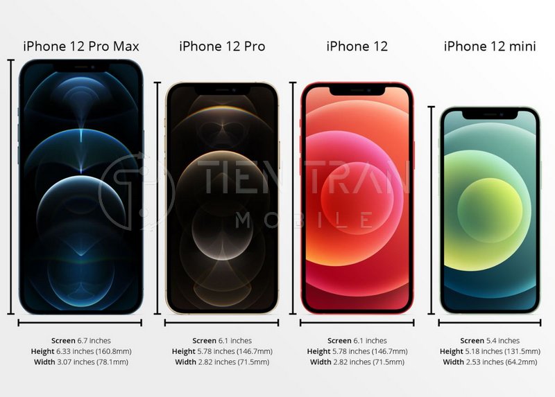 12 Pro Max Bao Nhiêu Inch? Chi Tiết Kích Thước Màn Hình