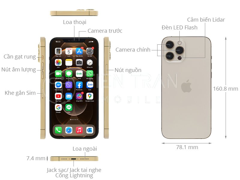 12 Pro Max Bao Nhiêu Inch? Chi Tiết Kích Thước Màn Hình