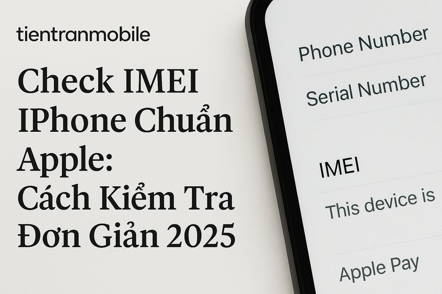 Check IMEI iPhone Chuẩn Apple: Cách Kiểm Tra Đơn Giản 2025