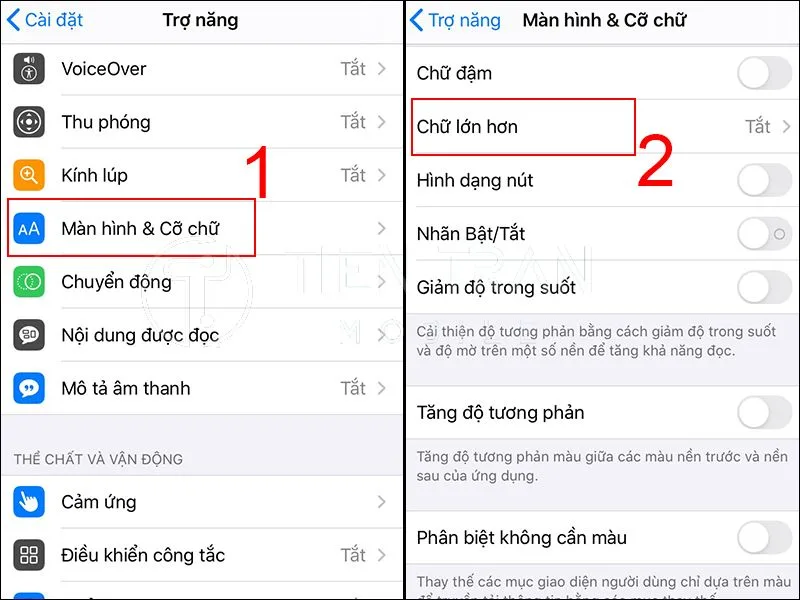 Chỉnh Cỡ Chữ iPhone Nhanh Chóng, Hiệu Quả Không Cần App