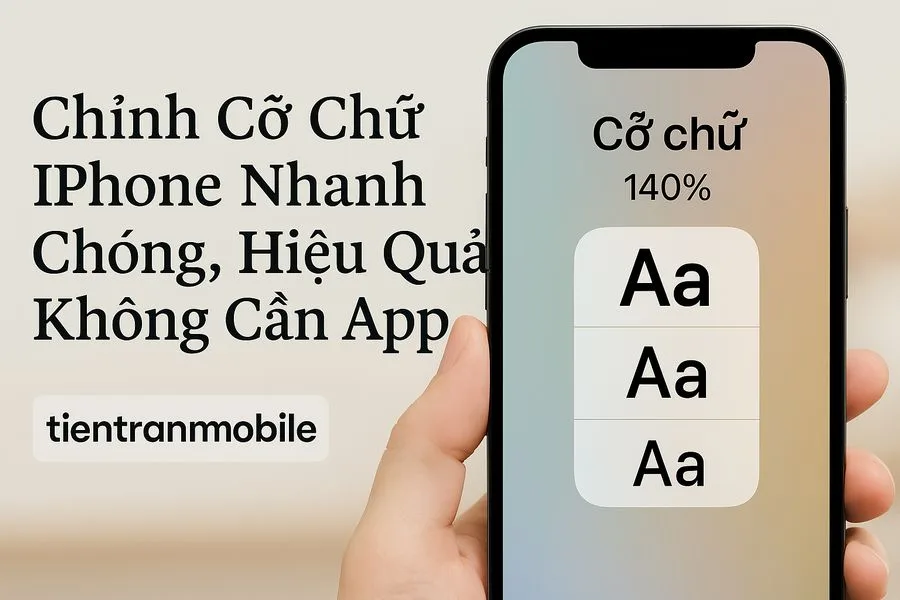 Chỉnh Cỡ Chữ iPhone Nhanh Chóng, Hiệu Quả Không Cần App