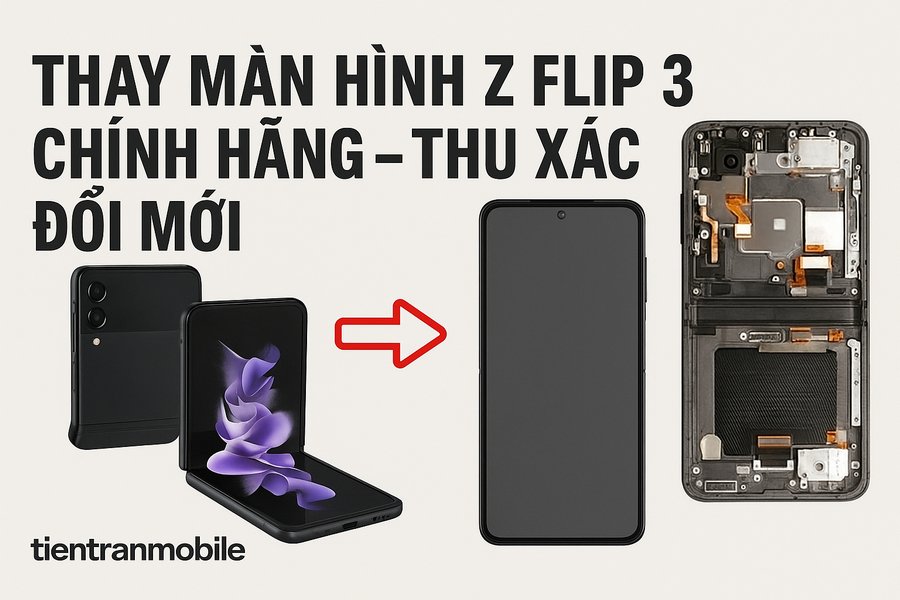 Thay Màn Hình Z Flip 3 Chính Hãng – Thu Xác Đổi Mới