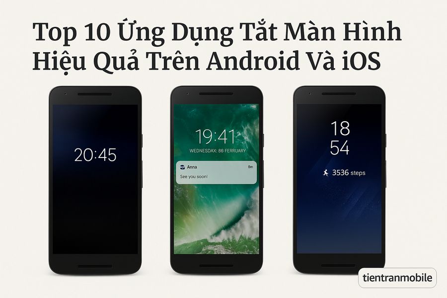 Top 10 Ứng Dụng Tắt Màn Hình Hiệu Quả Trên Android Và iOS