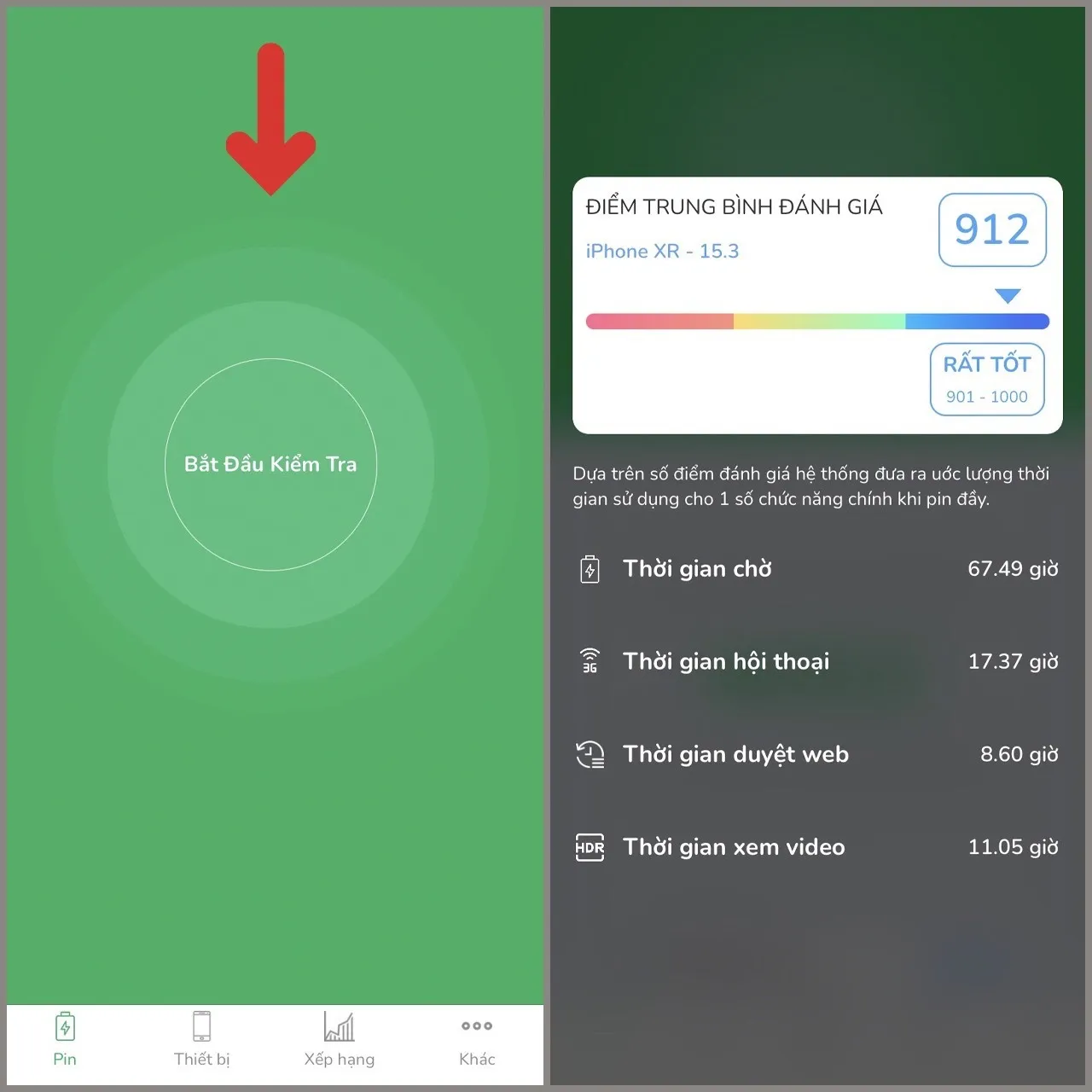 Dùng Ứng Dụng App Store Để Kiểm Tra Pin iPhone