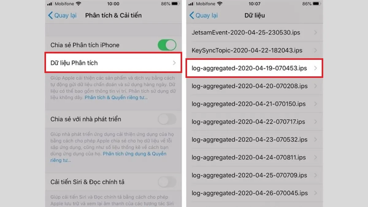 Kiểm Tra Pin iPhone Bằng Dữ Liệu Analytics Trong Cài Đặt