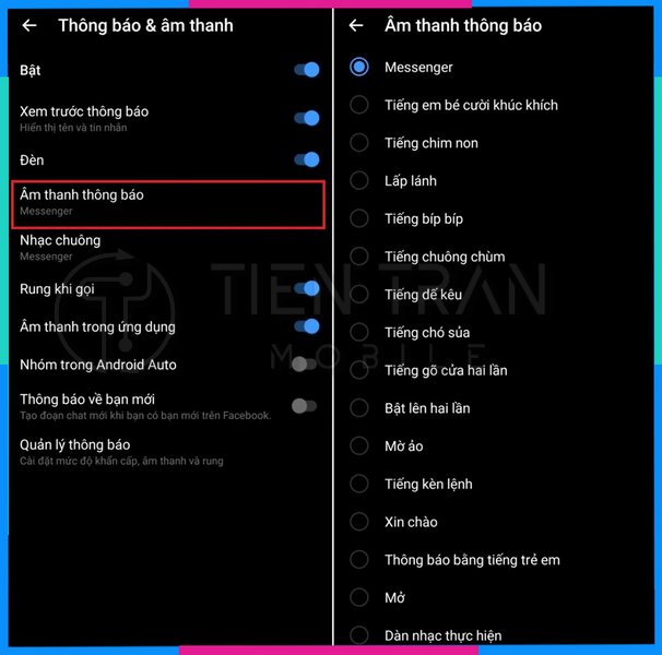Cách Cài Nhạc Chuông Messenger Trên iPhone, Android