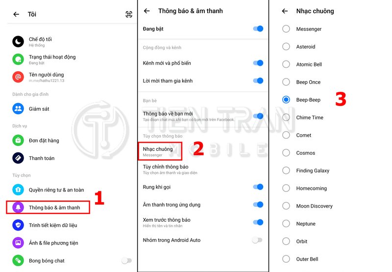 Cách Cài Nhạc Chuông Messenger Trên iPhone, Android