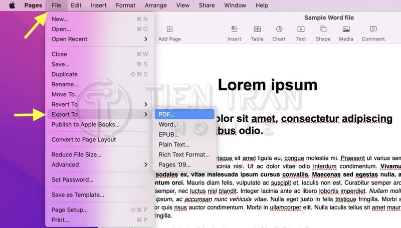 Cách Chuyển File Word Sang PDF Trên MacBook Siêu Nhanh 14 Cách Chuyển File Word Sang PDF Trên MacBook Siêu Nhanh