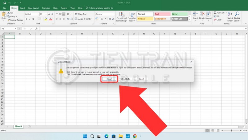 Cách Sửa Lỗi Mở File Excel Không Hiện Ra Dữ Liệu Đơn Giản