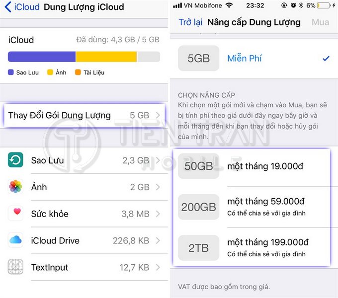 Hướng Dẫn Mua Dung Lượng iPhone Nhanh Gọn, Không Cần App