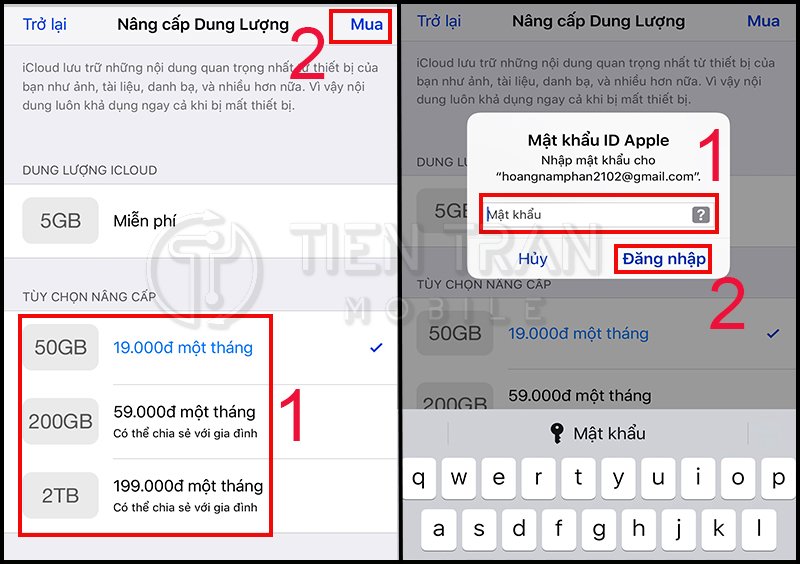 Hướng Dẫn Mua Dung Lượng iPhone Nhanh Gọn, Không Cần App