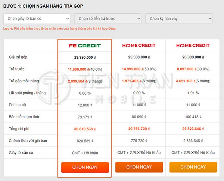 Mua Trả Góp Điện Thoại Cần Những Gì? Hướng Dẫn Chi Tiết 10 Mua Trả Góp Điện Thoại Cần Những Gì? Hướng Dẫn Chi Tiết