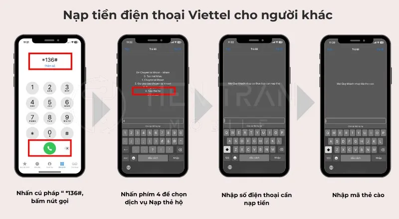 Cách Nạp Tiền Điện Thoại Cho Người Khác Nhanh Và An Toàn