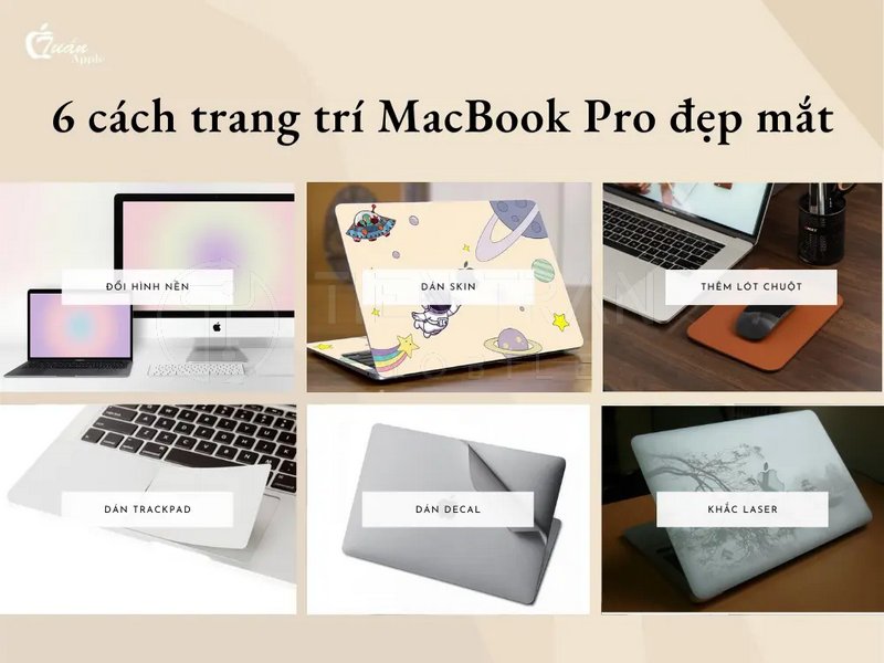 Trang Trí MacBook Pro Đẹp, Độc, Không Đụng Hàng 8 Trang Trí MacBook Pro Đẹp, Độc, Không Đụng Hàng