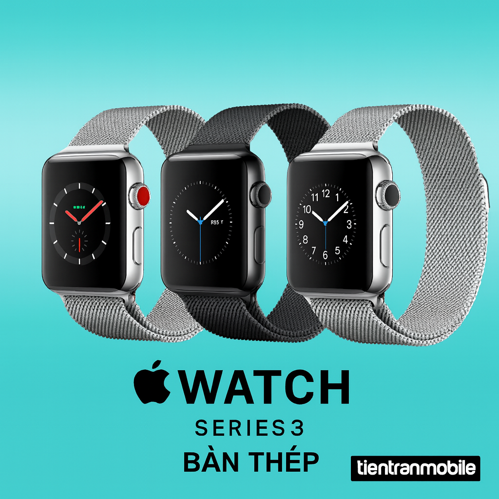 Apple Watch Series 3 38mm GPS Viền Thép Dây Milanses- Máy 99 8 Apple Watch Series 3 38mm GPS Viền Thép Dây Milanses- Máy 99