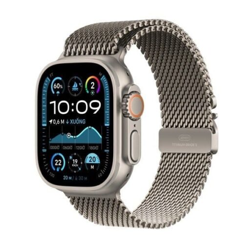 Apple Watch Ultra 2 49mm 4G Viền Titan Dây Thép Titan
