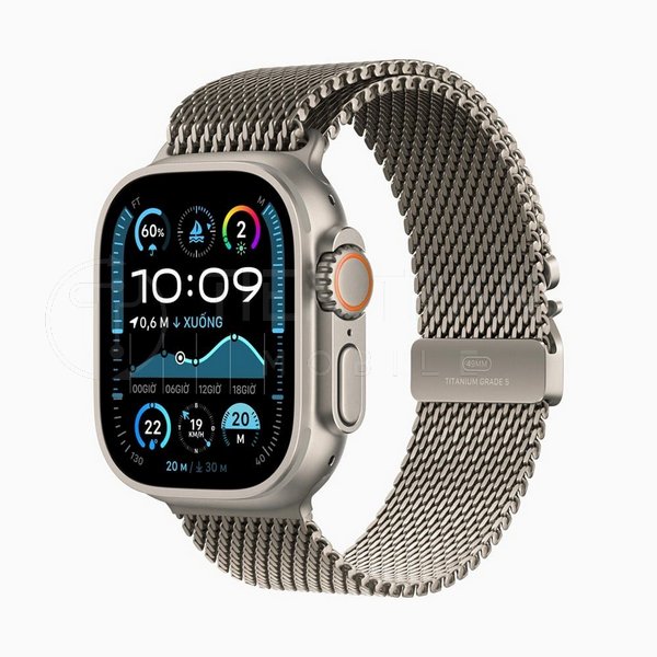 Apple Watch Ultra 2 49mm 4G Viền Titan Dây Thép 11 Apple Watch Ultra 2 49mm 4G Viền Titan Dây Thép