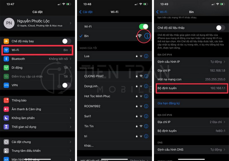 Cách Xem Lại Mật Khẩu Wifi Đã Lưu Trên iPhone 9 Cách Xem Lại Mật Khẩu Wifi Đã Lưu Trên iPhone