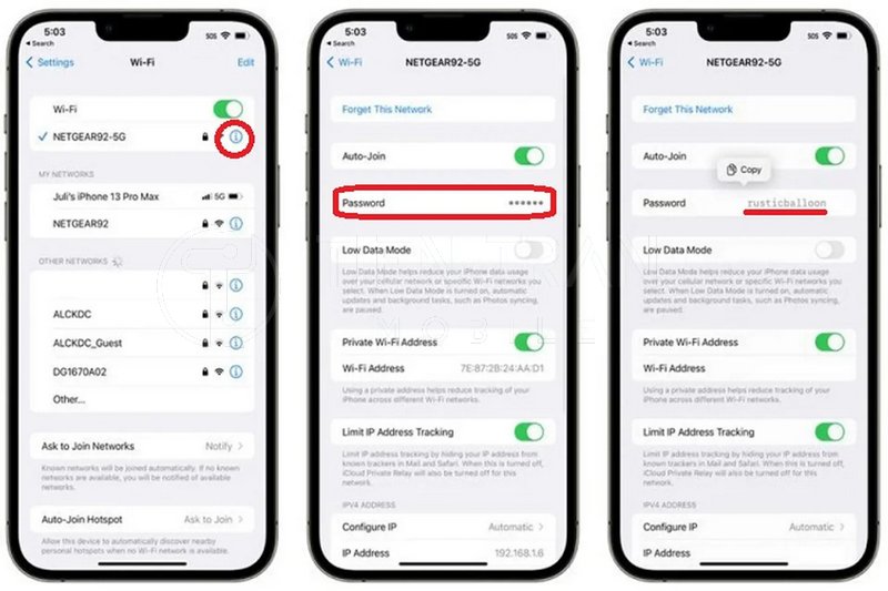 Cách Xem Lại Mật Khẩu Wifi Đã Lưu Trên iPhone 13 Cách Xem Lại Mật Khẩu Wifi Đã Lưu Trên iPhone