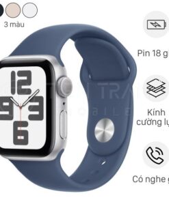 Apple Watch SE 2 44mm 4G Viền Nhôm Dây Cao Su