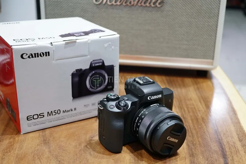 Máy Ảnh Canon EOS M50 Mark II Đẹp 99 Kèm Pin Và Sạc