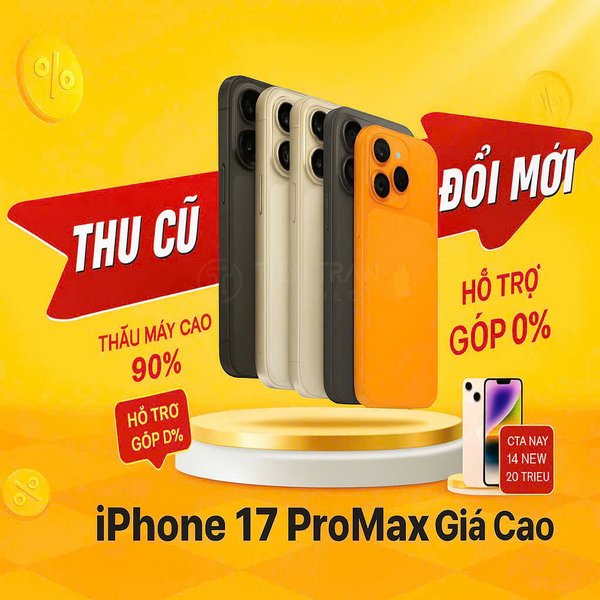 Thu Mua iPhone 17 Pro Max Giá Cao Tại Tiến Trần Mobile 14 Thu Mua iPhone 17 Pro Max Giá Cao Tại Tiến Trần Mobile
