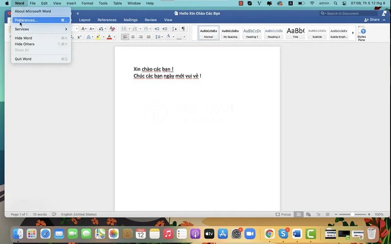 Cách Tắt Gạch Chân Đỏ Trong Word Trên MacBook Nhanh Nhất 12 Cách Tắt Gạch Chân Đỏ Trong Word Trên MacBook Nhanh Nhất