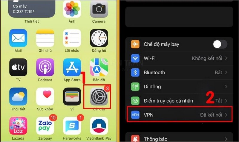 Cách Tắt VPN Trên iPhone Nhanh Chóng Chỉ Trong 3 Giây 11 Cách Tắt VPN Trên iPhone Nhanh Chóng Chỉ Trong 3 Giây
