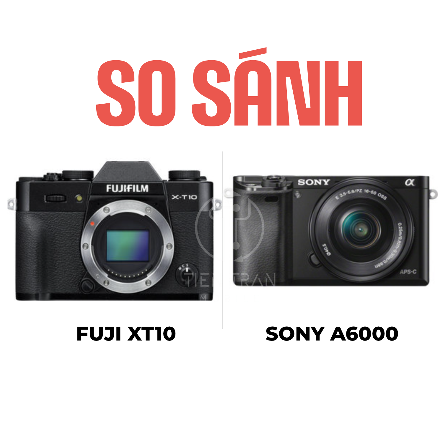 Fujifilm Xt10 và Sony A6000