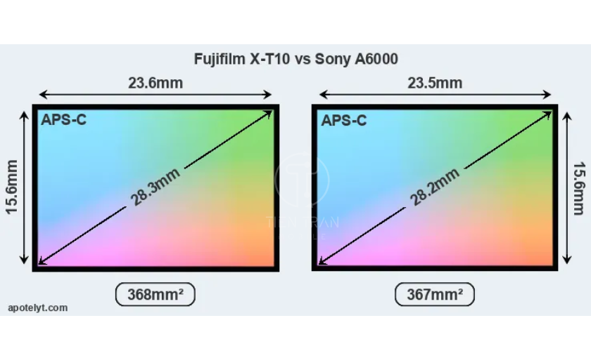 Cảm biến của Fujifilm XT10 và Sony A6000